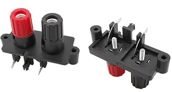 WP 2 4 6 poli Jack esterno 4mm Presa a banana Connettore Altoparlante Amplificatore Morsettiera a vite Pin dritto/piegato(WP2 Bend Pin,3Pcs)