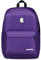 Invicta Zaino Scuola Carlson Plain Viola - Mono Scomparto Con Tasca Porta PC/Tablet e Borraccia - Per Superiori, Università e Viaggio - Ragazza/Donna