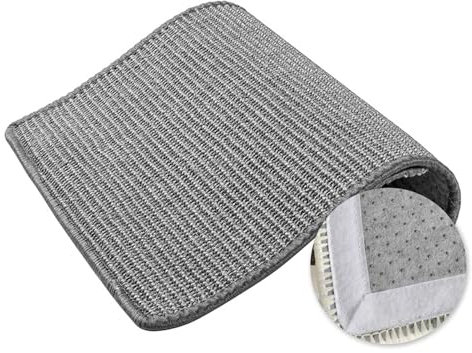 BESTORI Kratzmatte Katze Sisal Katzenkratzmatte Kratzpads Fußmatte Teppich Vorleger für Katzen für Sofa Möbel Tür Kratzschutz, Grau, 30 x 40cm