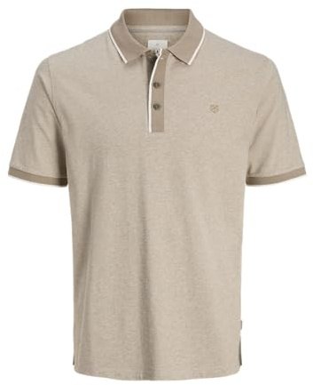 JACK & JONES Jprcclogan SS Polo Sn en Jersey, Doublure argentée, L Hommes