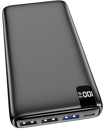 Paloceru Portable Charger Power Bank: 22.5W Fast Charging Power Bank - 26800mAh USB C Battery Bank with LED Display - PD QC 3.0 External Battery Pack with 4 Outputs for Phone Galaxy Tablet