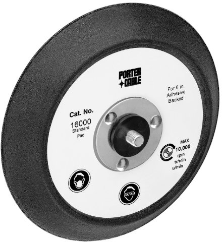 PORTER-CABLE 16000 6 In Standard Pad for 7336 and 97366 Random Orbit Sander