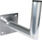 SCHWAIGER SAT Halterung Wand 25cm Satelliten Wandhalterung Satellitenschüssel Halter Aluminium TÜV geprüft 90° Winkel Rostfrei Antennenhalterung Antenne