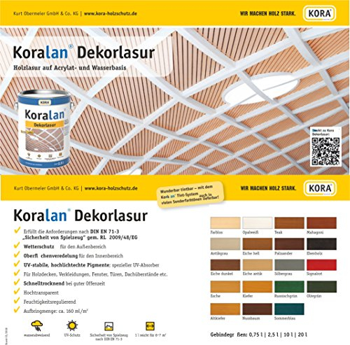Koralan Dekorlasur 10l in vielen Farben - Profilasur (Eiche dunkel)