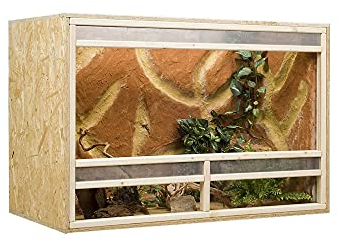 OSB Terrarium, Holzterrarium 150 x 60 x 80 cm mit Frontbelüftung