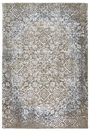 KADIMA DESIGN Jacquard-gewebter Flachflorteppich 120 x 170 cm Olivgrün/Multi Baumwolle