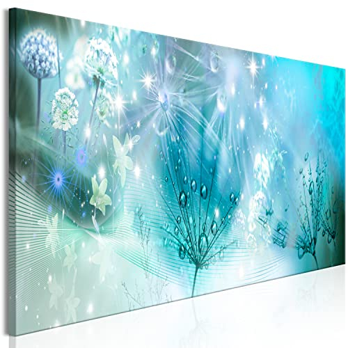 murando - Akustikbild Pusteblume Bilder Akustikschaum Hochleistungsschallabsorber Schallschutz Leinwand 1 tlg Wandbild Raumakustik Schalldämmung Blumen Löwenzahn Natur Vintage