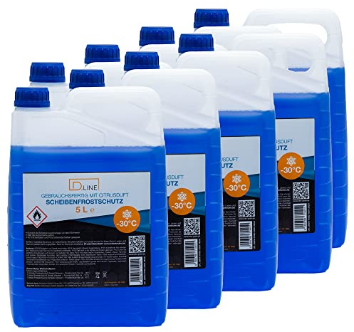 D.LINE Scheibenfrostschutz Gebrauchsfertig 5 Liter | Citrusduft, -30°C