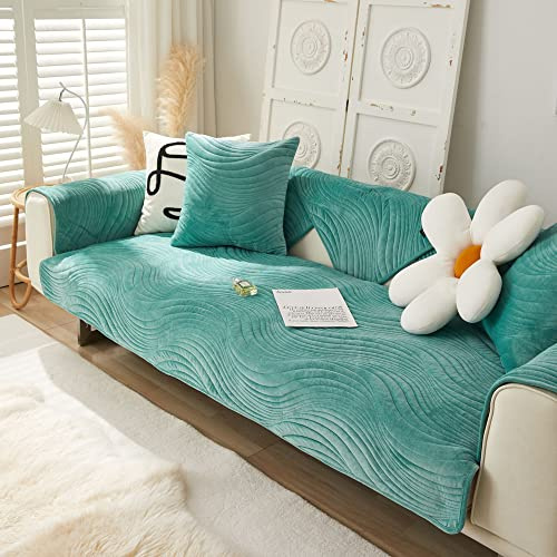 WYJHNLBEDC Sofa/Couch überzug, Sofabezug L Form/U Form/Ecksofa 3/2/1 Sitzer, Sofa überwurfdecke, Super Samt Sofaschoner Decken, Sofaschutz Decke Hund Kratzschutz Katze, 90x160cm