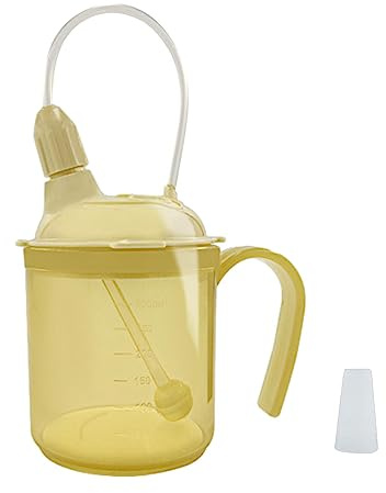 Sippy Cup/Drinking Cup/Beaker/Mug for Disabled Adults with Easy Grip Handles Anti Splash Spout and Lid, 300ml