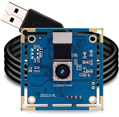 G 8mp USB Camera Module Autofocus Lightburn Camera for Laser Engraver Mini 4K PC Camera for Computer Laptop Auto Focus USB Security Camera IMX179 Webcam Board for Raspberry Pi Jetson Nano