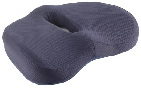 Yosoo Health Gear Cuscino del Sedile in Memory Foam, Cuscino Emmoroide Ortopedico Cavo Ovale Traspirante, Gel Potenziato per Sedia da Ufficio Sollievo Dal Dolore Al Coccige Dell'auto Emorroidi