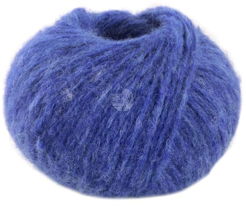 LANA GROSSA Airy | Flauschige Netzgarnstruktur aus 40% Baumwolle gefüllt mit 18% Merino- und 42% Baby Alpaka Fasern | Handstrickgarn | 50g Wolle zum Stricken & Häkeln | 170m GarnFB 2