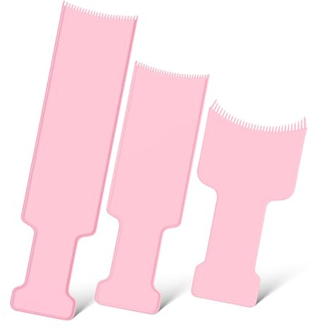 FRCOLOR Balayage Hair Highlighting Board Set 3 Sizes (Small, Medium, Large) with Comb Teeth Hair Coloring Tools for Salon