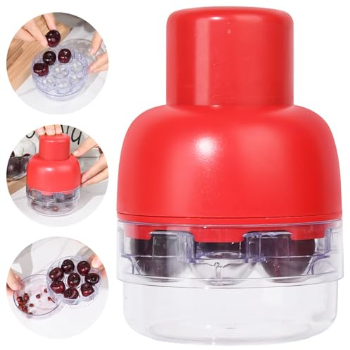 Cherry Pitter Multiple, Pits up to 8 Cherries at Once, 8 Holes Multi Cherry Seed Remover for Kitchen Cherry Jam, 8 in 1 Cherry Pitter Tool Pit Remover,Cake Shops and Fruit Salads
