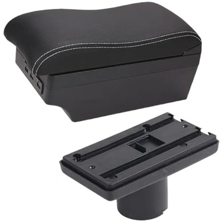 Compatible Con Seat Para Ibiza 6j 6L Caja De Reposabrazos Caja De Almacenamiento De Contenido De Tienda Central Con Portavasos Cenicero Productos Con USB Caja De Almacenamiento(2)