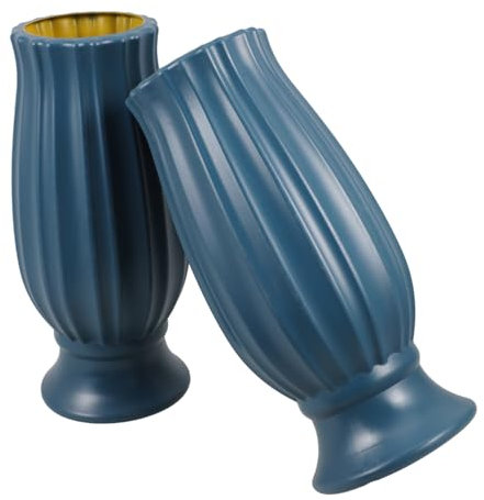 ADOCARN 2piezas Jarrones De Cementerio Vases Funerarios Resistentes Al Clima para Decoración Floral Diseño Elegante para Homenajes Exteriores