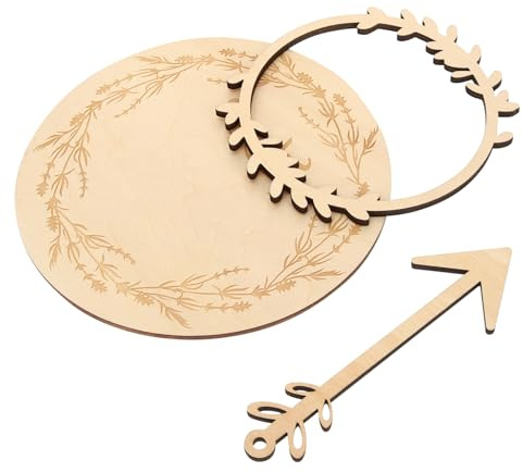 Artibetter Cartes Étapes de Naissance Bois Décorations Personnalisées pour Garçon Fille Accessoire Photo Mensuel