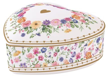 Easy Life Mon Amour MAMO3112 Boîte à bijoux en forme de cœur, porcelaine, 12 cm