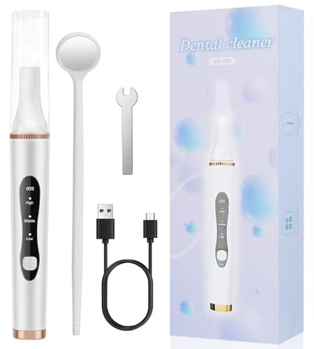 Shynova Kit Pulizia Denti Tartaro, Set per Rimuovi Tartaro Denti, Rimuove Efficacemente le Macchie, Ideale per l'uso Quotidiano