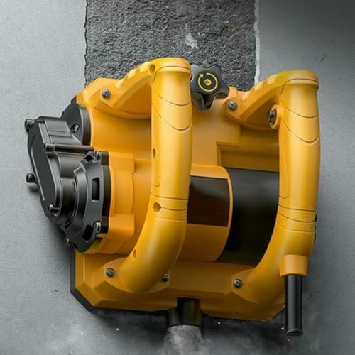 KMJUYQ Elektrischer Wandschaberhobel, staubfreie Betonschaufelmaschine, Tiefenverstellbar zum Entfernen von gestrichenen, grauen und Steinwandverkleidungen