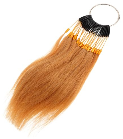 Gatuida Échantillons de Cheveux Humains pour Test de Couleur Anneaux de Coloration Pratique Teinture Échantillon de Cheveux pour Test de Couleur Nuancier pour Coiffure