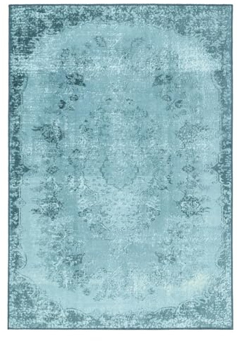 RugVista Scarlett, Teppich, 160 x 230 cm, Rechteckig, Mittlerer Stapel, Wohnzimmer, Schlafzimmer, Maschinenwäsche, Oeko_tex_100, Türkis