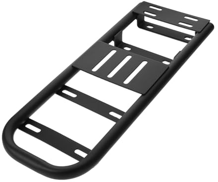 TOBBOMEY Heavy Duty Electric Bike Rear Rack Extender Motorcycle Cargo Carrier Frame with Extended Platform for Increased Storage Easy Installation Compatible with Multiple Bike Models