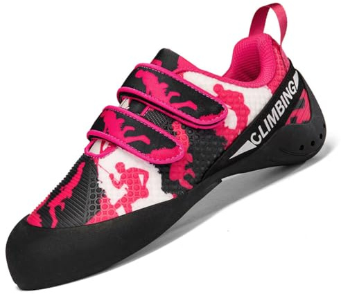 Klätterskor för män och kvinnor nybörjarskor för bouldering sportklättring,Red,36 EU