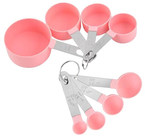 8 Stück Messlöffelsets Messbecher Messlöffel Set Dosierlöffel Measuring Cups Set Measuring Spoons Und Löffel Aus Edelstahl