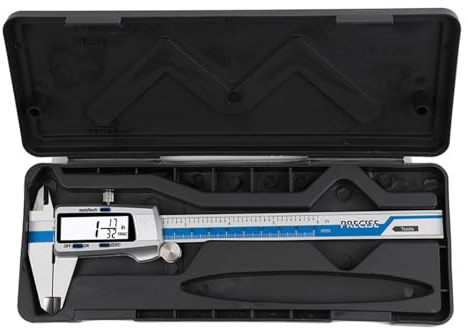 Cocoarm Calibrador Digital Electrónico, Calibrador Deslizante de Acero Inoxidable de Alta Precisión, Pantalla LCD Grande, Medición Precisa para Ingenieros y Entusiastas del Bricolaje