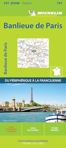 Michelin Vororte von Paris: Straßen- und Tourismuskarte 1:53.000; Auflage 2021 (MICHELIN Zoomkarten)