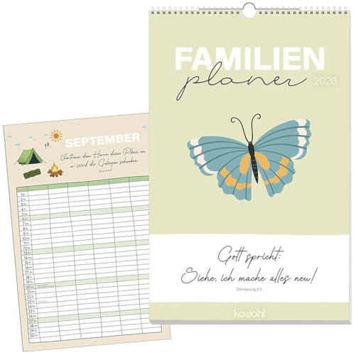 Familienplaner 2026: Gott spricht: Siehe, ich mache alles neu!