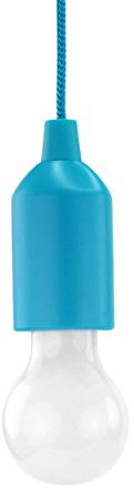 HyCell Pull Light avec tirette, incl. piles AAA (1 pce) – Lampe LED portative bleue – Lampe mobile pour le jardin, la remise, le camping, la tente, le grenier, l'armoir ou comme décoration de fête