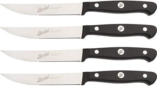 Classic Set 4 Bistecca seghettato Nero