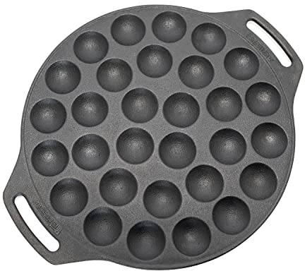 Petromax Poffertjespfanne POFF30 - Gusseisen Pfanne für Niederländische Poffertjes, Ideal für Camping, Outdoor und Lagerfeuer, Robustes und Langlebiges Design