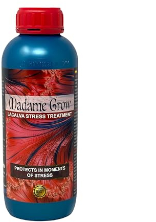 MADAME GROW Dünger für 420 grüne Pflanzen -Düngemittel für grüne Pflanzen -Flüssigdünger für Pflanzen -Universaldünger für das Wachstum -Dünger für die Blüte der Pflanzen - Aromatische LACALVA 1 lITER
