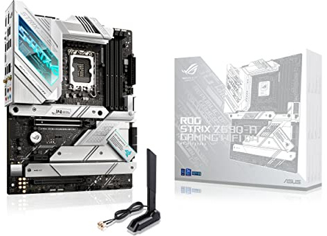 ASUS ROG Strix Z690-A Gaming WiFi D4 LGA1700(Intel® 12th Gen) ATX Gaming Motherboard(PCIe 5.0,DDR4,16+1 Power Stages,WiFi 6,2.5 Gb LAN,BT v5.2,Thunderbolt 4,4xM.2 and Front USB 3.2 Gen 2x2 Type-C)