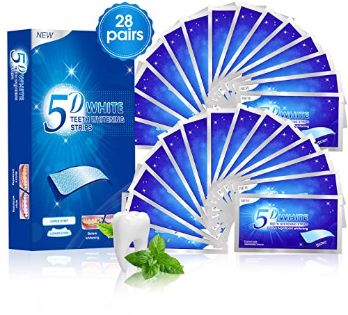 Tiras blanqueadoras de dientes profesionales ARTECORS, blanqueamiento dental, dientes blancos extraordinarios, 56 piezas, 28 paquetes de tiras blanqueadoras de dientes