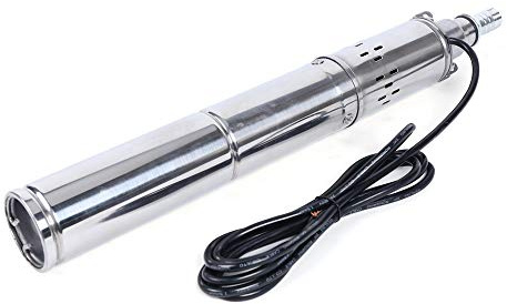 Solar Tiefbrunnenpumpe Brunnenpumpe Tauchpumpe Gartenpumpe Brushless Tiefbrunnen Wasserpumpe Edelstahl Deep Well Sonnenenergie 1.8M³/H Solarwasserpumpe Aus 2860U/Min Mppt Rohrpumpe BewäSserung