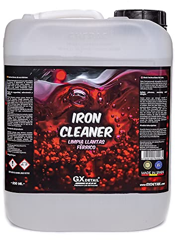 GxDetail Descontaminante Férrico para Llantas y Carrocería 5 Litros - GxDetail – Fórmula Avanzada – Limpiallantas sin Frotar - Elimina Ferodo y Grasa – Limpiador de Uso Rápido – No daña Pintura