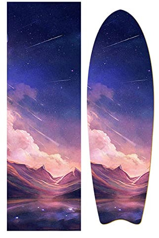 FEETOX Skateboard Klebeband 84 * 23cm(33.46X9.45inch) Skateboard Grip Tape Skateboard Aufkleber Bubble Free Waterproof Longboard Griptape Skateboard Grip Tape AC413 Skateboard Aufkleber