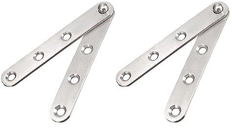 METALLIXITY 360° Drehbarer Zapfen Scharnier (100 x 16mm) 2Set Edelstahl Tür Scharniere - für Haus Küche Türenschrank Schränke