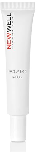 NEWWELL Mattierende Make Up Grundierung Base Primer, Schutz vor Verschmieren, Reduzierung von Glanz, Aknehilfe & Hautölregulation, Porenverkleinerung, Verbessert Haftung von Schminke, 30ml