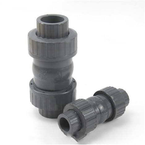 NaBeli Inner 20MM 25MM 32MM 40MM 50MM PVC Plastic Check Valve Ball Stop Valve (Size : 32MM)