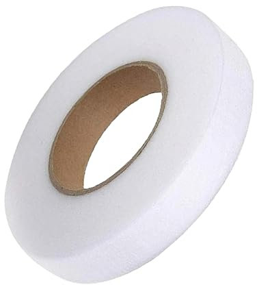 Lizzy | Hemming Web Roll | 25m Length, White | Iron-On Adhesive, No Sew | Fabric Repairs for Trousers, Curtains, Clothes