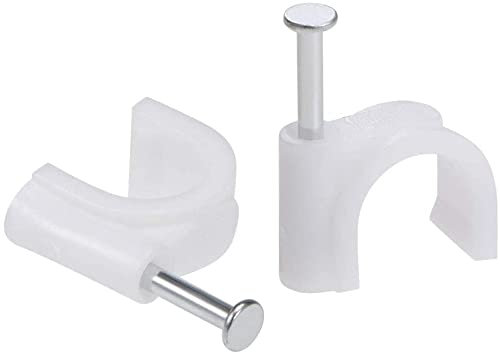 XYWHPGV Clips de fil de câble de 10 mm Pinces à clouer en fil de fer Cordon Organisateur Attache Titulaire 100 pcs(4171c 82587 8c9c8 609c8 84c3d 03895