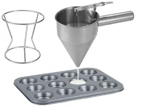 XXL Teigportionierer Teigspender Messbecher für Muffins Crêpes Waffeln DISP01