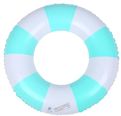 Schwimmreifen Schwimmring Erwachsene Retro-Stil Aufblasbare Schwimmreifen Lustiges Pool Float Spielzeug Schwimm Schwimmbecken Float für Badespaß Sommerpool Strandparty Wasseraktivitäten (blau)