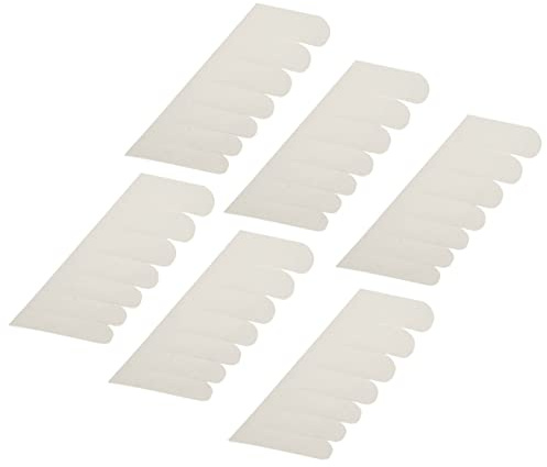 Film Adhésif en Soie pour Ongles 6 Pièces Blanc 12,5x4,5cm - Autocollants Protection et Renforcement Ongles Cassés - Tissu Respirant pour Usage Professionnel et Domestique
